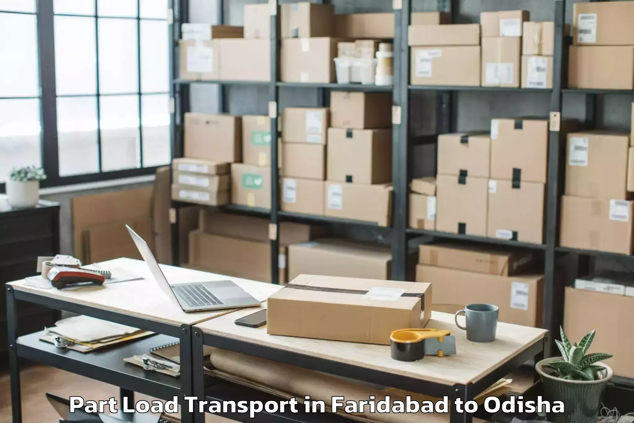 Top Faridabad to Dhamara Part Load Transport Available